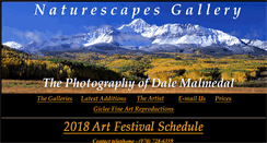 Desktop Screenshot of naturescapesgallery.com